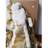 LARGE BOXED SANTA CLAUS FIGURE