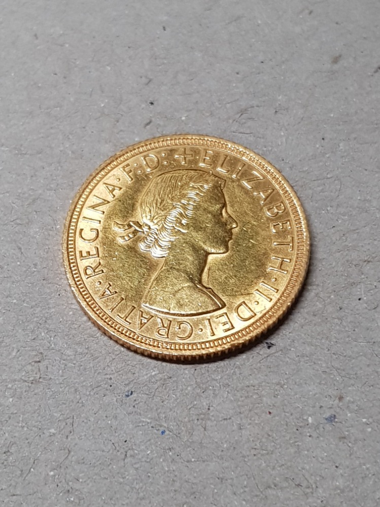 1958 GOLD FULL SOVEREIGN 22CT