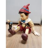 LARGE WOODEN PINOCCHIO FIGURE