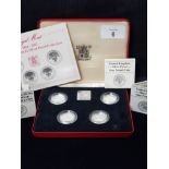 ROYAL MINT UK SILVER PROOF £1 COLLECTION 1984-1987