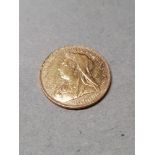 1900 GOLD SOVEREIGN 22CT