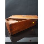 19TH CENTURY CANDLE BOX AND MATCH COMPARTMENT