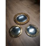 3 PORTHOLE MIRRORS