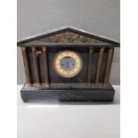 LARGE SLATE CLOCK (NEEDS ATT)