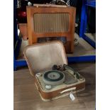 VINTAGE RADIO AND RECORD PLAYER