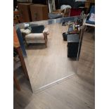 LARGE SILVER COLOURED MIRROR