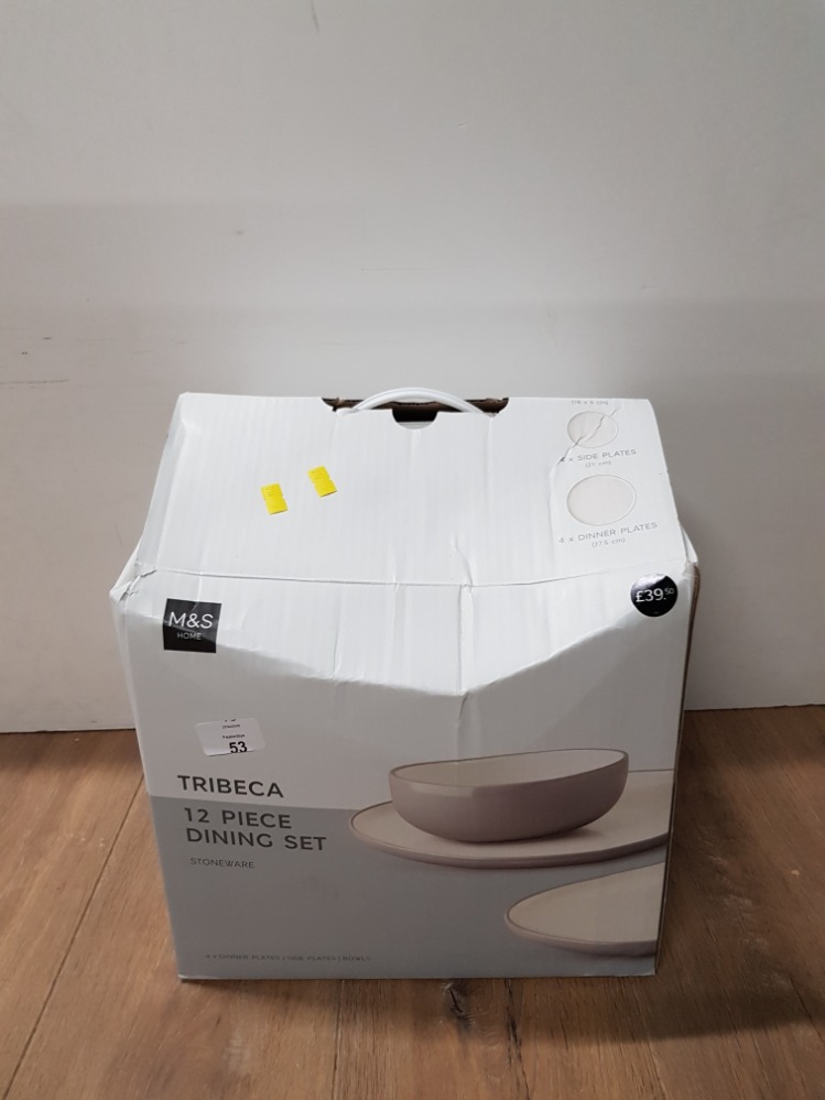 M&S TRIBECA 12 PIECE DINING SET STILL BOXED