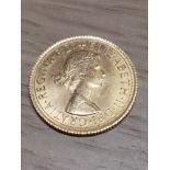 22CT GOLD 1966 SOVEREIGN COIN