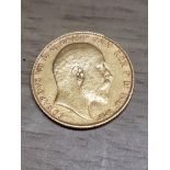 22CT GOLD 1904 SOVEREIGN COIN