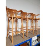 3 BENTWOOD KITCHEN HIGHCHAIRS