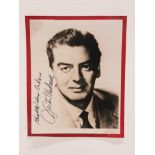 VICTOR MATURE 1913-1999 AMERICAN ACTOR SIGNED VINTAGE PHOTO