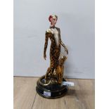 HOUSE OF ERTE LIMITED EDITION FIGURED ORNAMENT NAMED LEOPARD