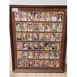 SET OF 48 FRAMED GALLAGHER CIGARETTE CARDS FROM THE 1939 MY FAVOURITE PART COLLECTION
