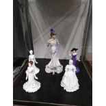 5 ORNAMENTAL FIGURES INCLUDING COALPORT