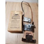 FUJIFILM CAMERA TOGETHER WITH VINTAGE CAMERA AND BOXED STUDENTS MICROSCOPE