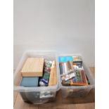 2 BOXES OF ASSORTED CRAFTING EQUIPMENT