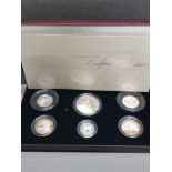 ROYAL MINT 2006 UNITED KINGDOM SILVER PIEDFORT COIN COLLECTION IN ORIGINAL CASE