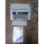 REMSTAR ELECTRONIC TYPEWRITER WITH MANUAL