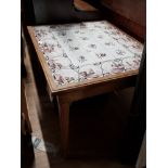 DUTCH OCCASIONAL TABLE DECORATED TO THE TOP WITH INLAID ANTIQUE DELFT MANGANESE TILES