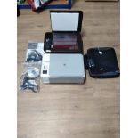 2 HP PRINTERS WITH NEW LAPTOP CARRY BAG
