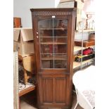 OLD CHARM DISPLAY CABINET WITH LEAD GLAZING