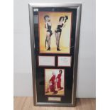 MARILYN MONROE FROM THE FILM GENTLEMAN PREFER BLONDES SUPERB FRAMED ITEM DEPICTING MARILYN MONROE