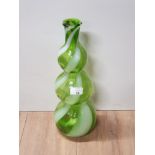 VENETIAN WRYTHEN ART GLASS BOTTLE VASE