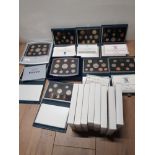 LARGE QUANTITY OF UNITED KINGDOM PROOF COIN SETS