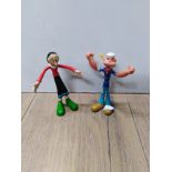 POPEYE AND OLIVE OYL COLLECTABLE FIGURES