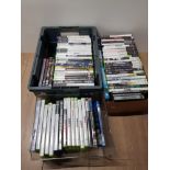 3 BOXES ALL CONTAINING XBOX 360 AND PS2 GAMES