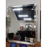 BEAUTIFULLY PRESENTED SILVER PLATED MIRROR WITH GRAND DESIGN FROM 18TH CENTURY NAWORTH CASTLE