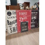 4 ASSORTED CANVASES INC FRIENDS YOU DONT HAVE TO SEE THEM TO KNOW THEY ARE THERE