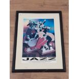 FRAMED VINTAGE JAZZ POSTER