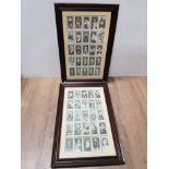 2 FRAMED CHURCHMANS CIGARETTE CARDS FROM THE 1938 BOXING PERSONALITIES 50 IN TOTAL