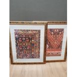 2 PRINTS OF PERSIAN RUGS