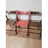 3 IKEA FOLDING CHAIRS