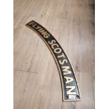 CAST METAL FLYING SCOTSMAN SIGN