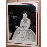 JEAN SIMMONS 1929-2010 BRITISH BORN AMERICAN ACTRESS SIGNED VINTAGE PHOTO