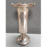 HALLMARKED SHEFFIELD SILVER 1960S SPILL VASE FILLED GROSS WEIGHT 506.4G