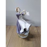 ROYAL WORCESTER FIGURE THE LAUNDRY MAID FROM UPSTAIRS DOWNSTAIRS