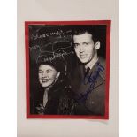 JAMES STEWART 1908-1997 AND GINGER ROGERS 1911-1995 SIGNED PICTURE OF BOTH THEY STARRED TOGETHER