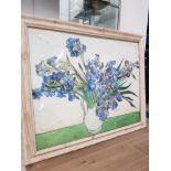 LARGE FRAMED STILL LIFE OLEOGRAPH