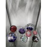 8 DECORATIVE PAPER WEIGHTS INCLUDING CAITHNESS