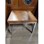 MODERN METAL FRAMED LAMP TABLE