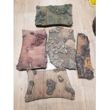 5 ANTIQUE WALLPAPER PRINTING BLOCKS