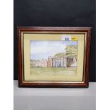 FRAMED WATERCOLOUR SIGNED BY ARTIST H S CLARK DATED DECEMBER 1994