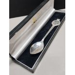 HALLMARKED SILVER COMMEMORATIVE SPOON FROM THE LONDON MINT OFFICE IN ORIGINAL CASE 36.2G