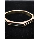 9CT MULTICOLOURED GOLD BANGLE 19G