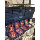 LARGE QUANTITY OF GILT POCKET WATCHES ALL BOXED 120
