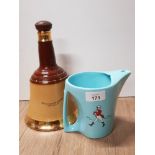 WADE BELLS SCOTCH WHISKY BELL DECANTER AND JUG